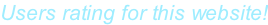 Users rating for this website!